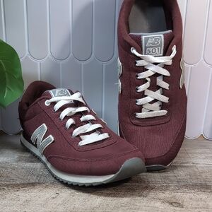 New Balance 501 Maroon and White Mens Sneakers Size 11